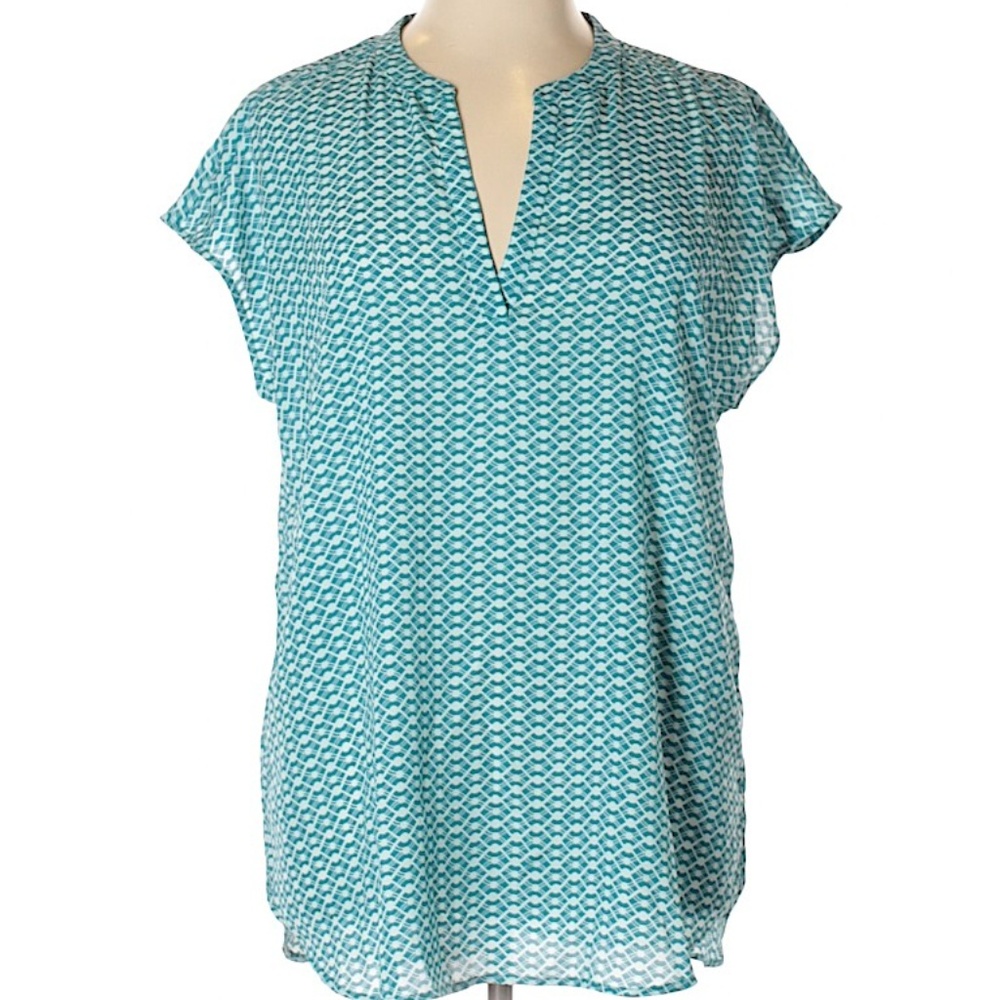 Halogen Boxy Pattern Blouse Small